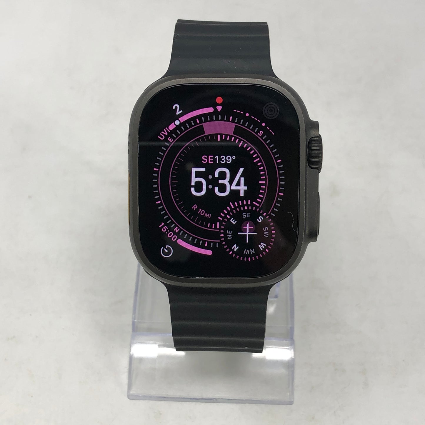 Unlocked Apple Watch Ultra 2 49MM Natural Titanium Black Ocean Band MX4P3LW/A
