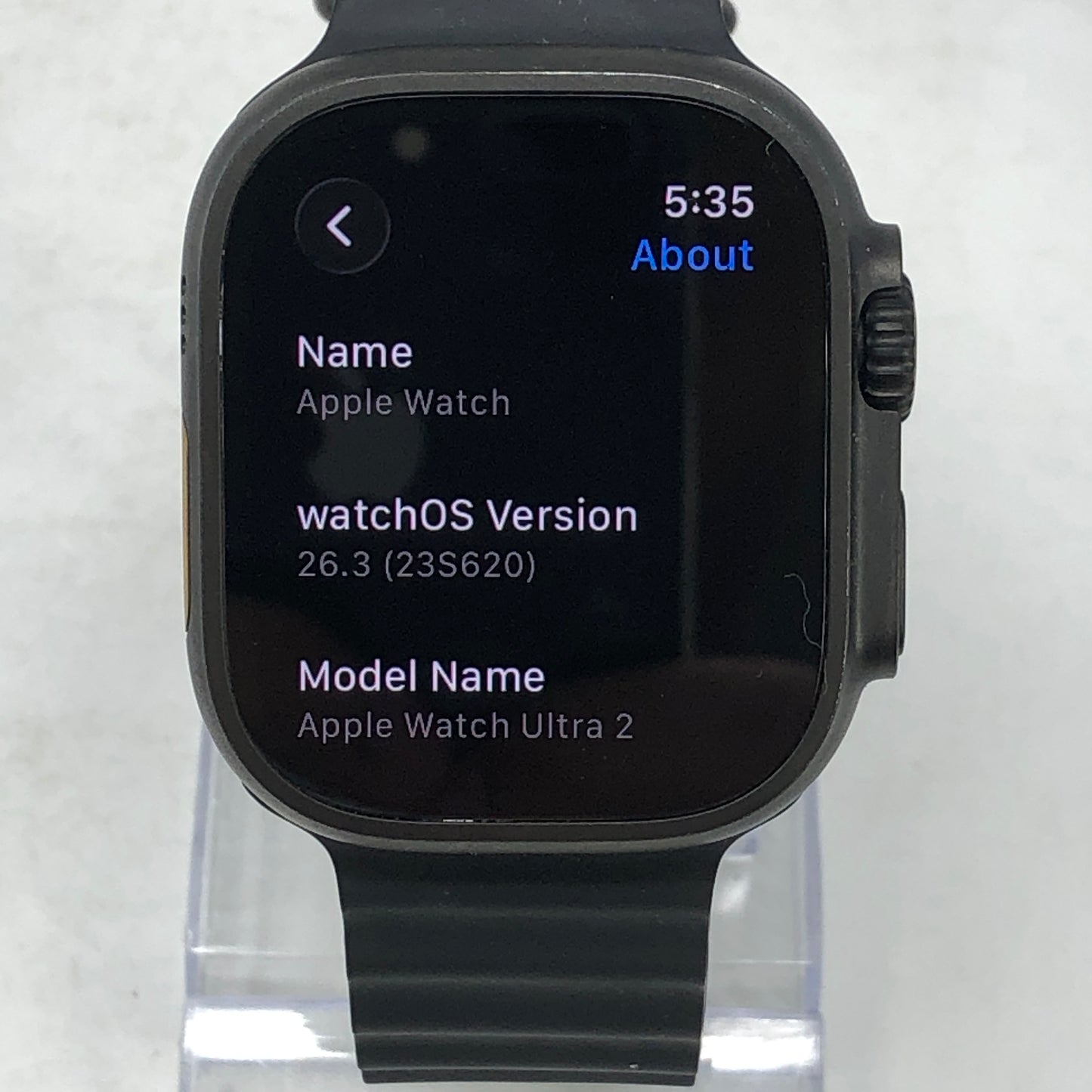 Unlocked Apple Watch Ultra 2 49MM Natural Titanium Black Ocean Band MX4P3LW/A