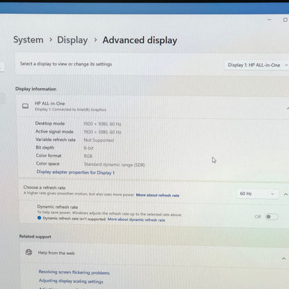 BROKEN HP AIO 27" Core Ultra 7 155U 1.70GHz 64GB RAM 4TB SSD