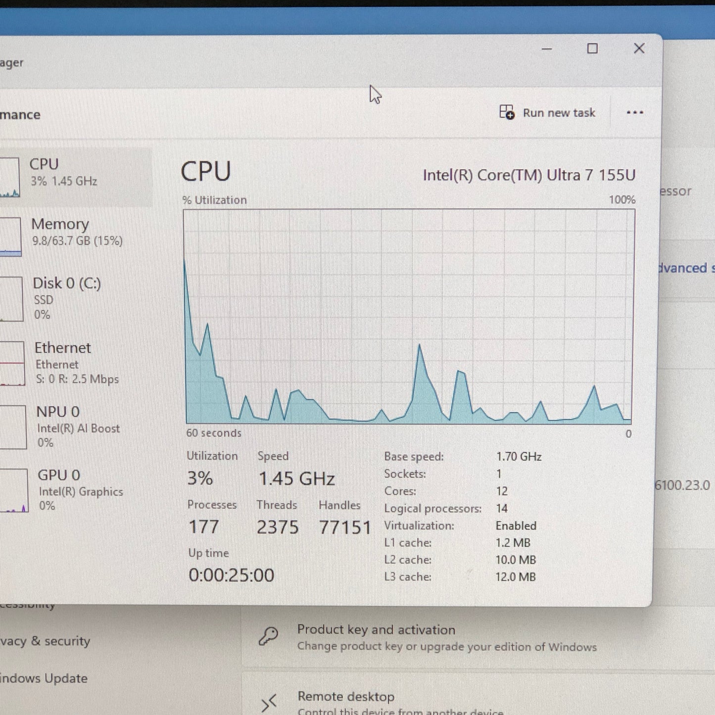 BROKEN HP AIO 27" Core Ultra 7 155U 1.70GHz 64GB RAM 4TB SSD