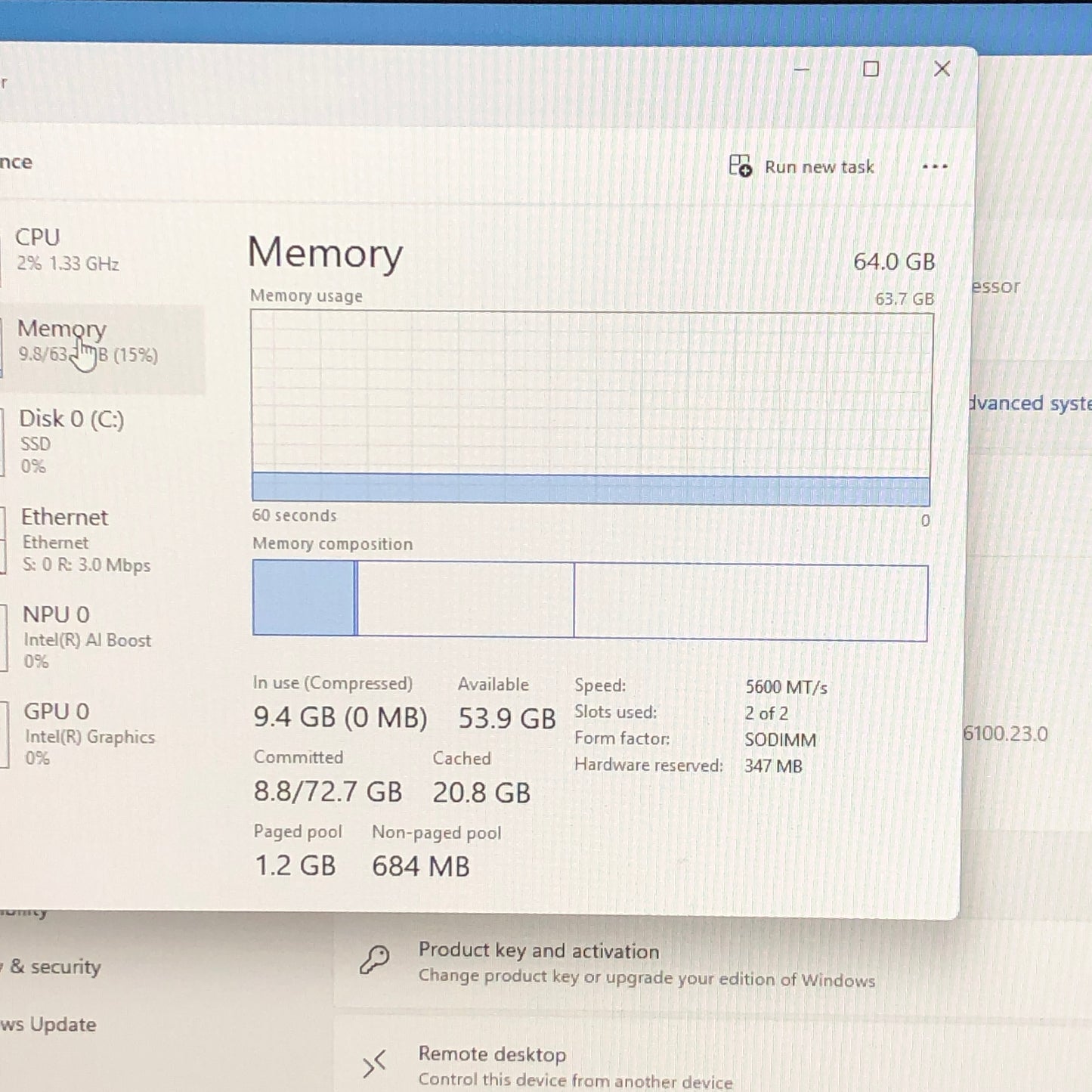 BROKEN HP AIO 27" Core Ultra 7 155U 1.70GHz 64GB RAM 4TB SSD