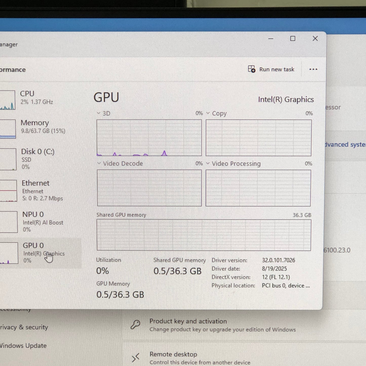 BROKEN HP AIO 27" Core Ultra 7 155U 1.70GHz 64GB RAM 4TB SSD