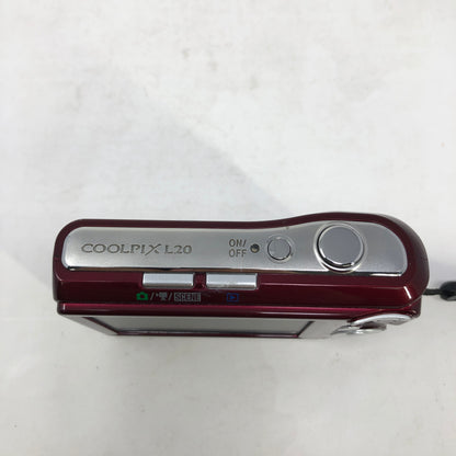 Nikon Coolpix L20 10.0 MP Red Compact Digital Camera 