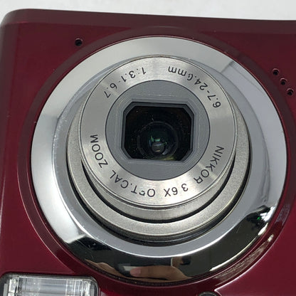 Nikon Coolpix L20 10.0 MP Red Compact Digital Camera 
