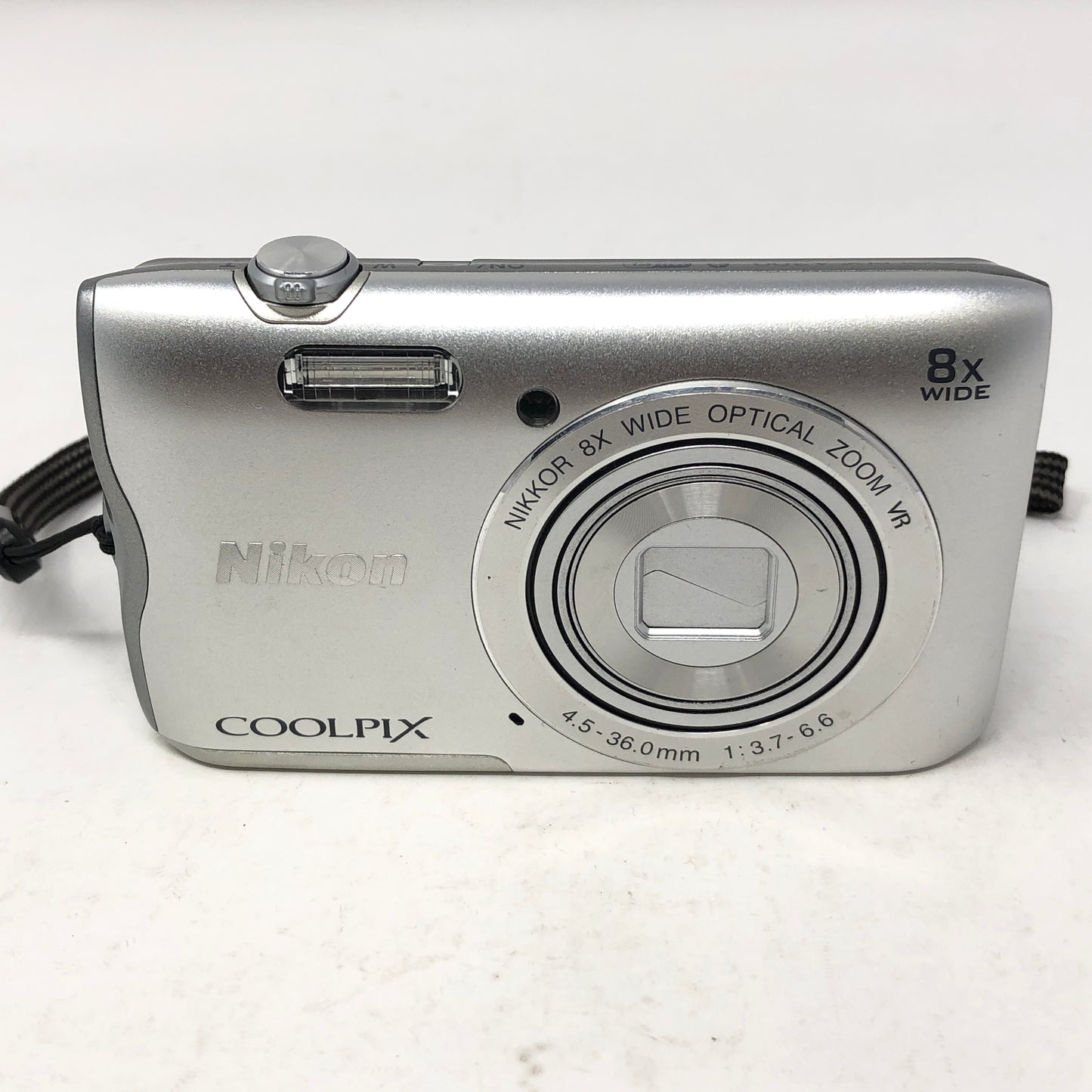 Nikon Coolpix A300 20.1MP Sliver Compact Digital Camera