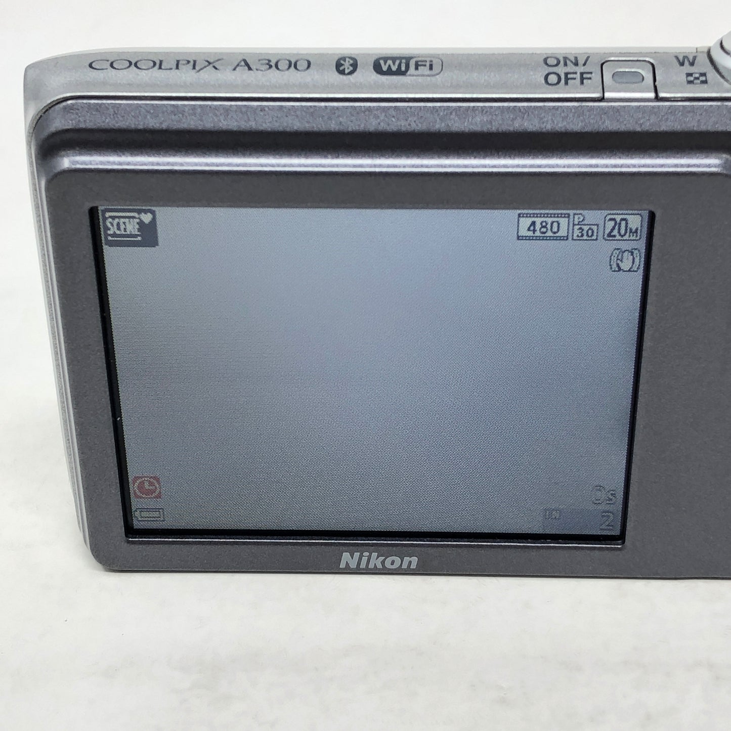 Nikon Coolpix A300 20.1MP Sliver Compact Digital Camera