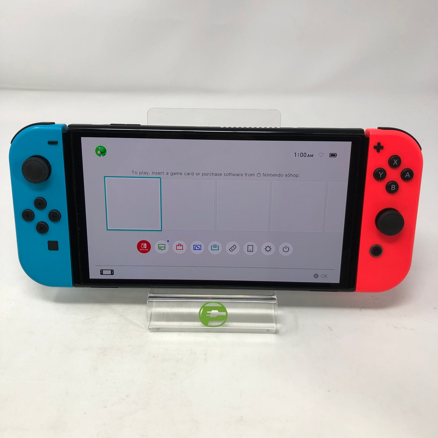 Nintendo Switch OLED Console Gaming System HEG-001 Red/Blue