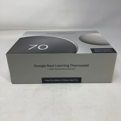 New Google Nest Learning  Programmable Thermostat Sliver GA05560-US