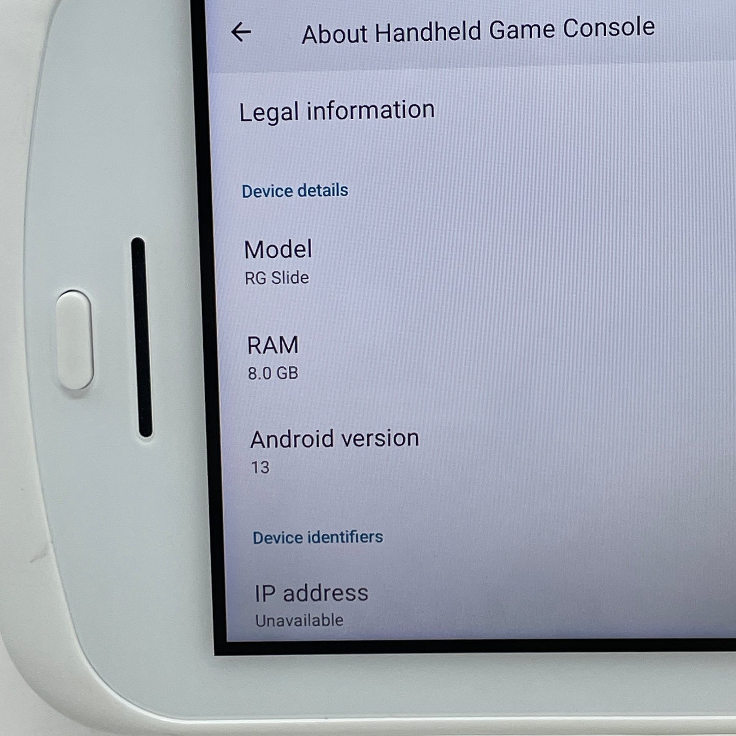 Anbernic RG Slide Handheld System Andriod 13