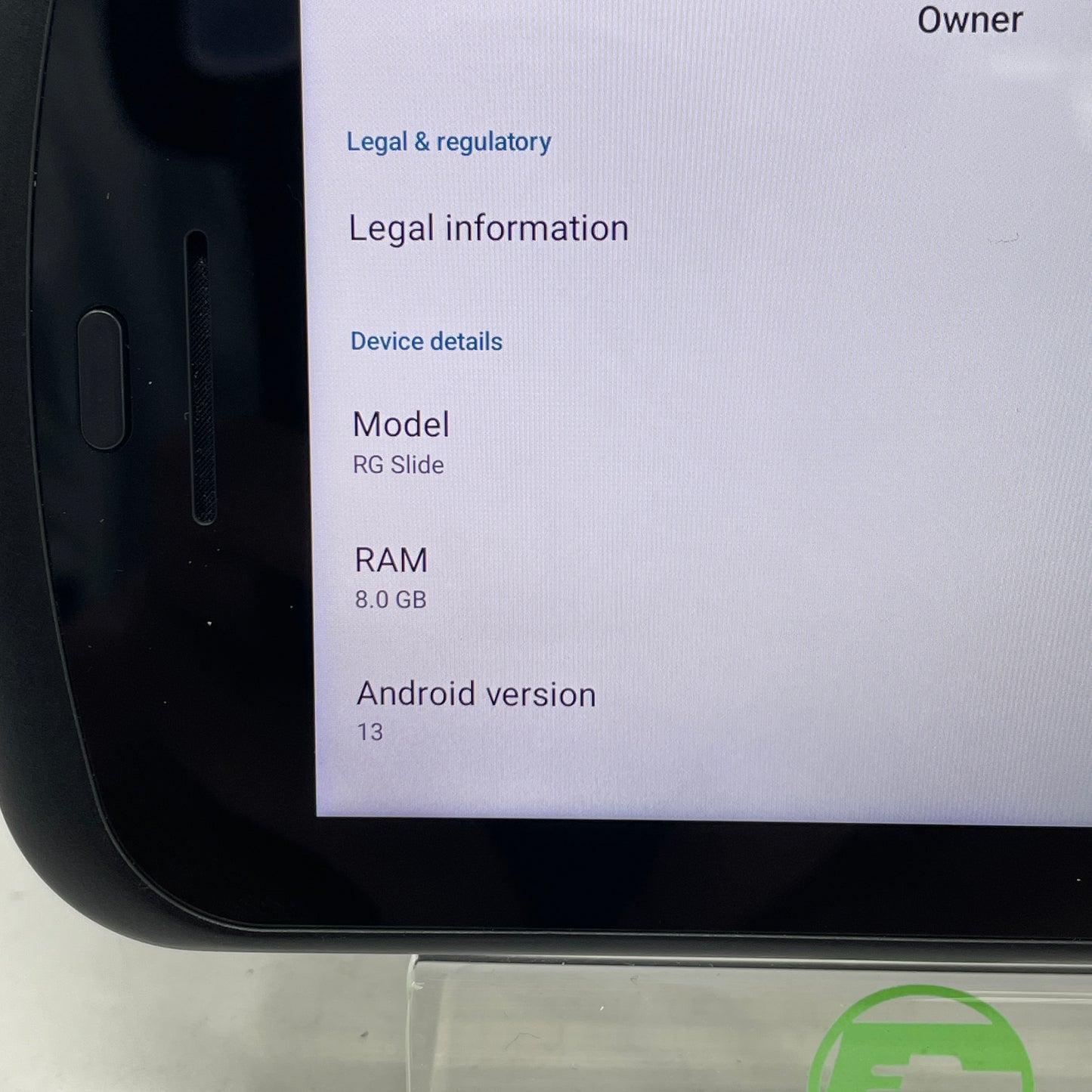 Anbernic RG Slide Handheld System Andriod 13 Black