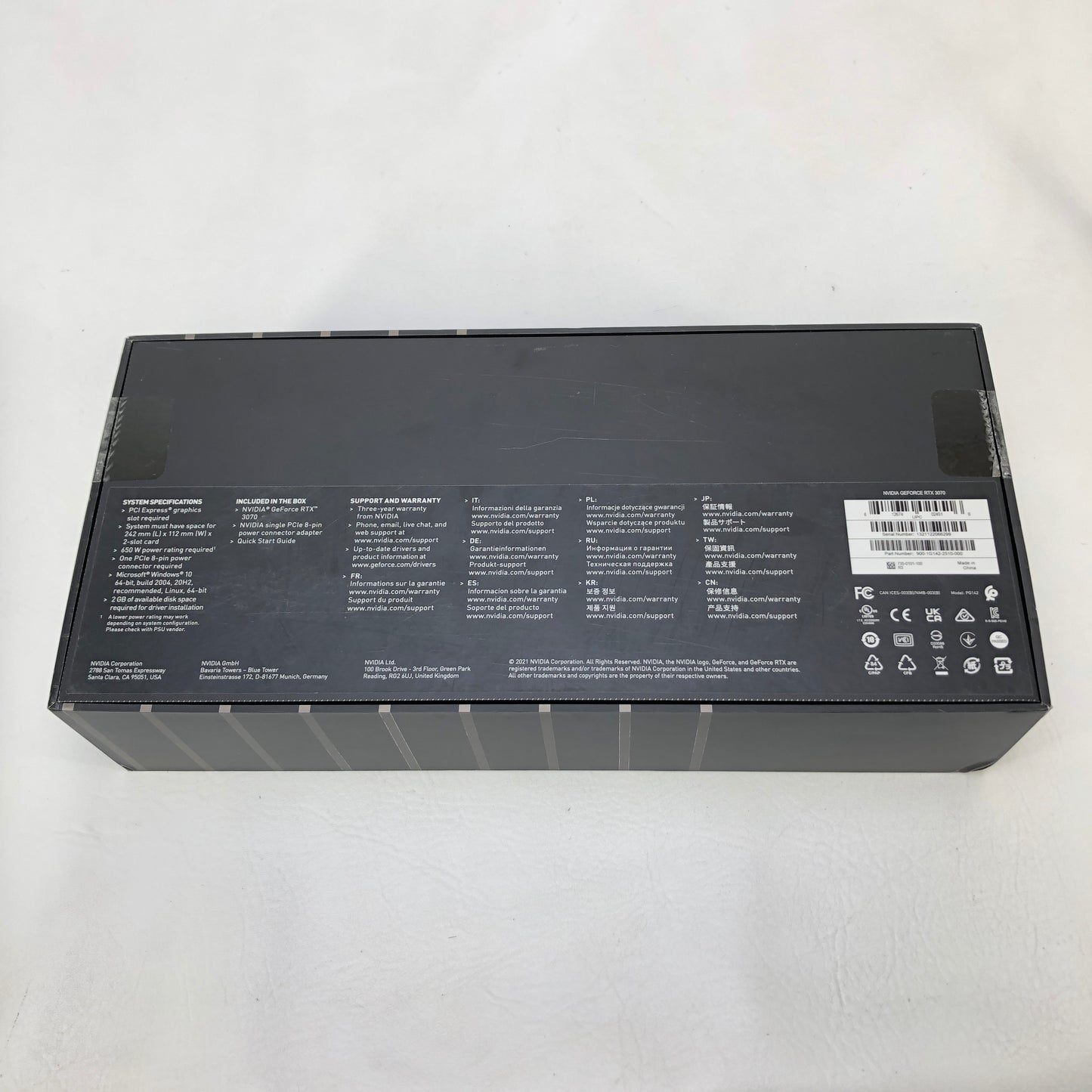 NVIDIA GeForce RTX 3070 8GB GDDR6 Graphics Card  9001G1422510000