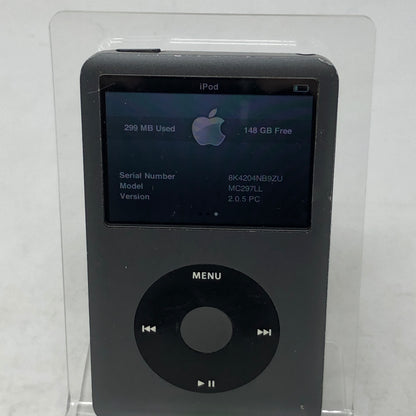 Apple iPod Classic 7th Gen 160GB Black MC297LL/A