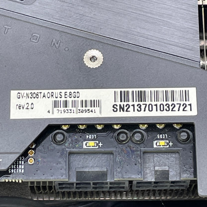 Gigabyte GeForce RTX 3060 Ti AORUS 8GB GDDR6 Graphics Card GV-N306TAORUS
