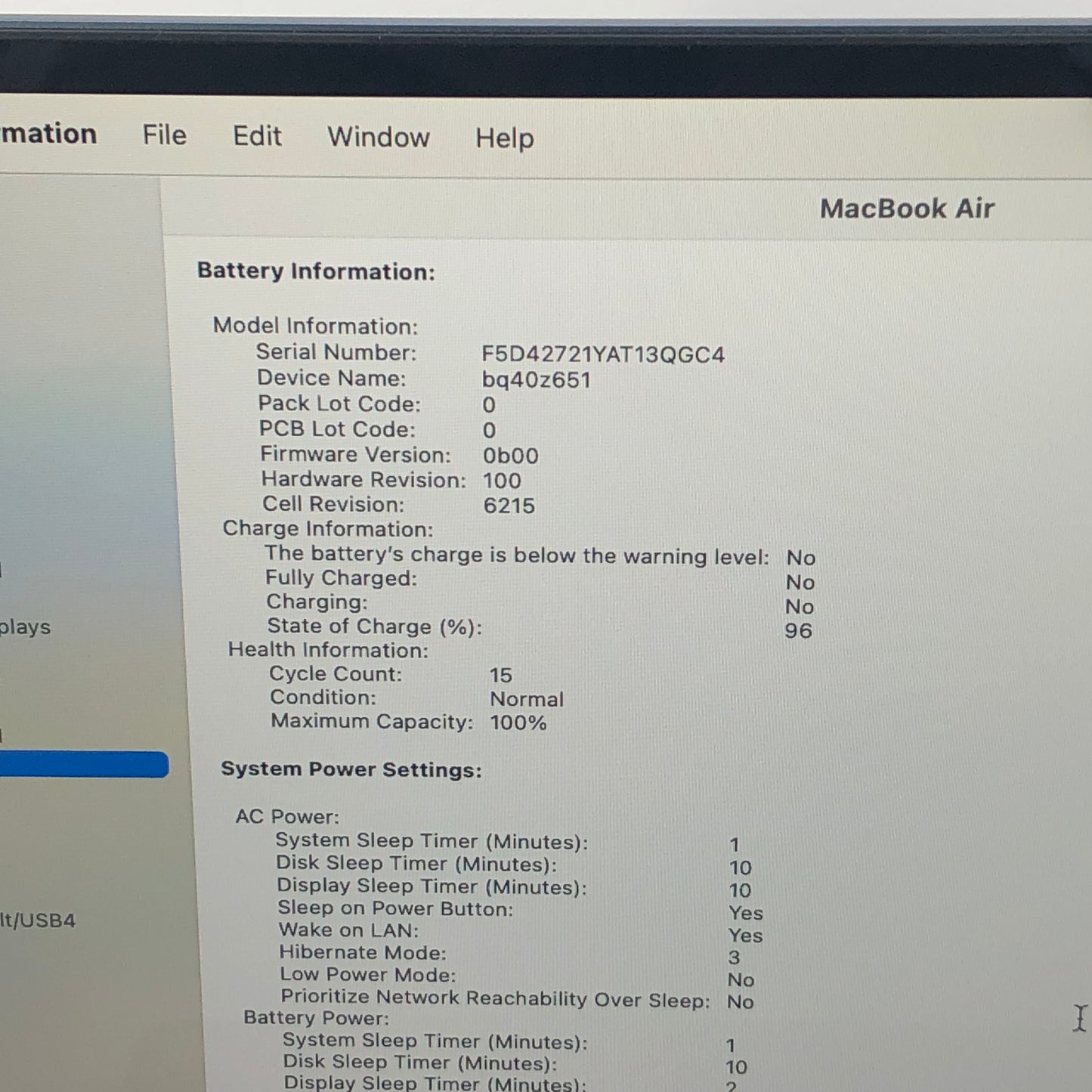 2024 Apple MacBook Air 13.6" M3 8C GPU 4.0GHz 8GB RAM 256GB SSD MRXV3LL/A