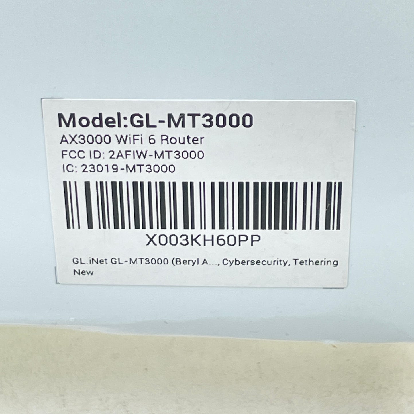 New Beryl AX3000 Wi-Fi Router Wireless Travel Router GL-MT3000
