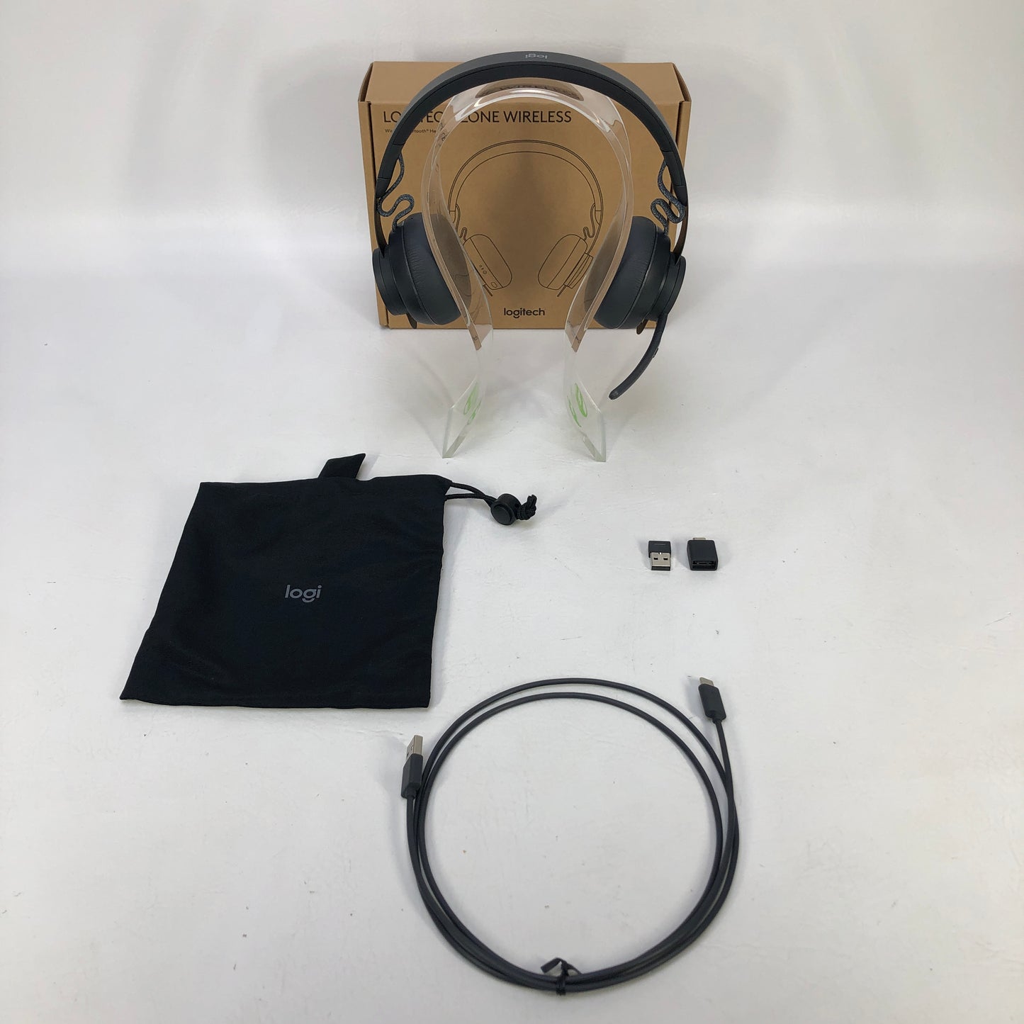 Logitech Zone Wireless Noise-Cancelling On-Ear Headset Gray 981-000853