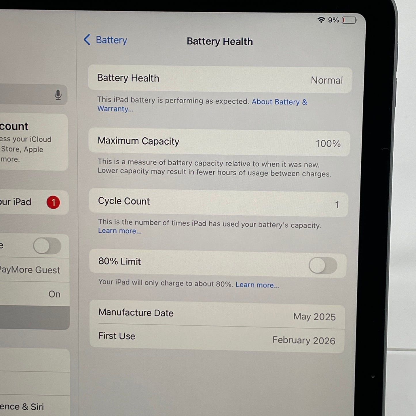 WiFi Only Apple iPad Air 11" M3 128GB Space Gray MC9W4LL/A