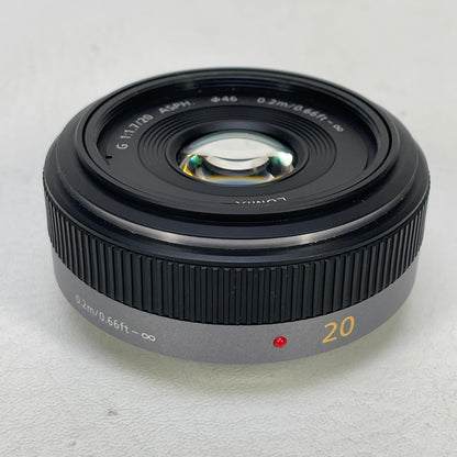 Panasonic Lumix G 20mm f/1.7 ASPH 20mm f/1.7 Black For MFT-Micro Four Thirds