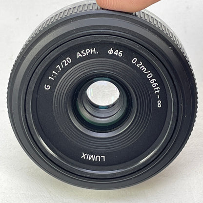 Panasonic Lumix G 20mm f/1.7 ASPH 20mm f/1.7 Black For MFT-Micro Four Thirds