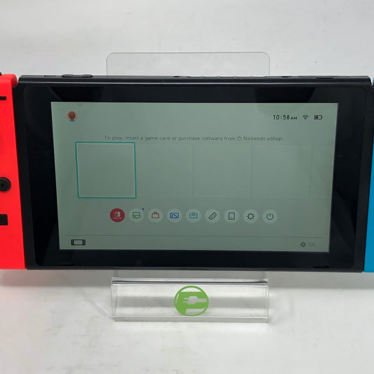 Nintendo Switch v1 Console Gaming System HAC-001 Red/Blue