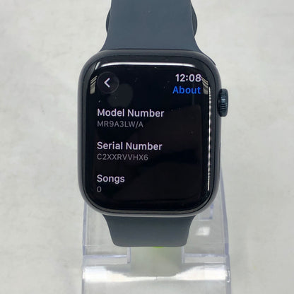 Apple Watch Series 9 45MM Midnight Aluminum Midnight Sport Band MR9A3LW/A