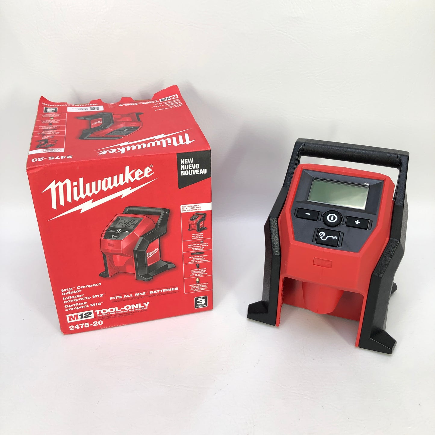 Milwaukee 2475-20 M12 12V Lithium-Ion Cordless Electric Portable Inflator