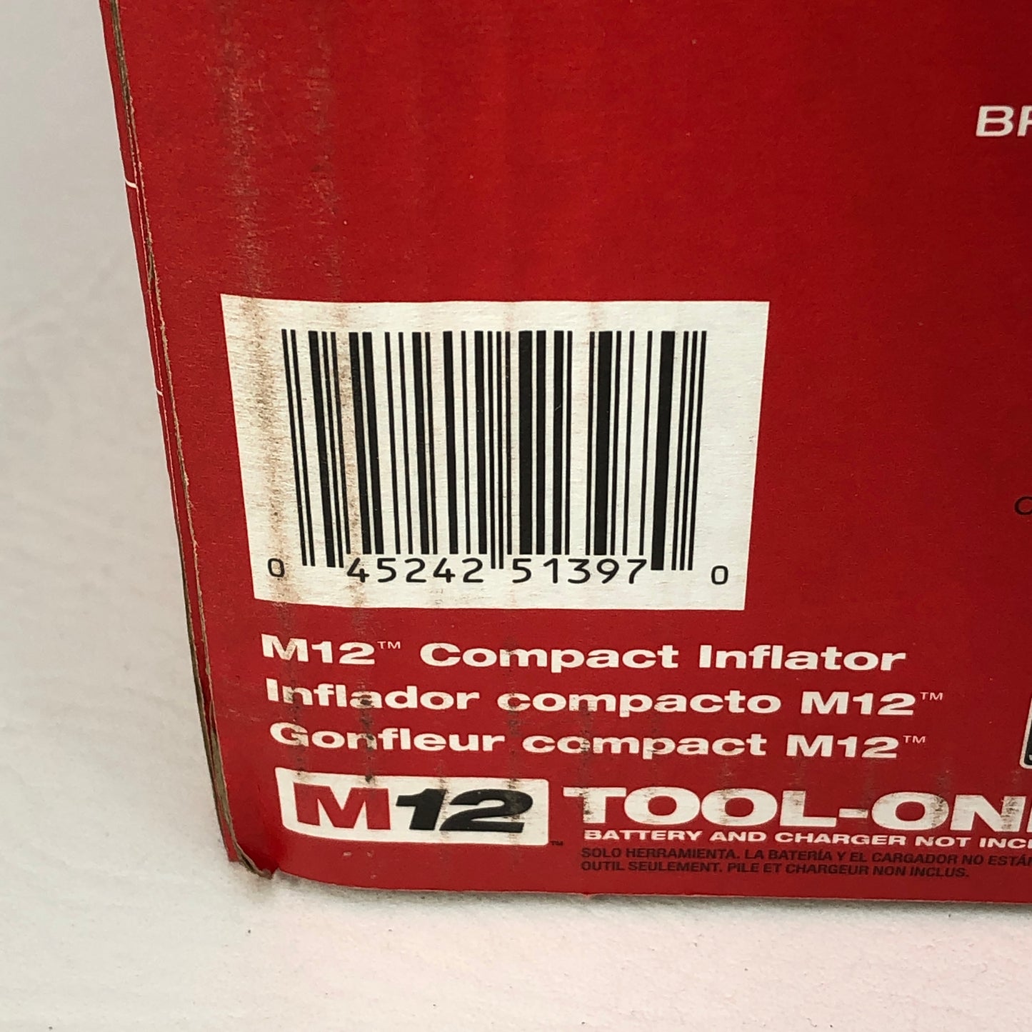 Milwaukee 2475-20 M12 12V Lithium-Ion Cordless Electric Portable Inflator