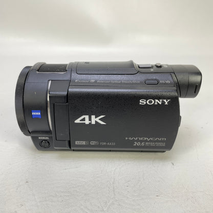 Sony FDR-AX33 Handycam 4K UHD Handheld Camcorder 10x Zoom Wi-Fi 3" Black