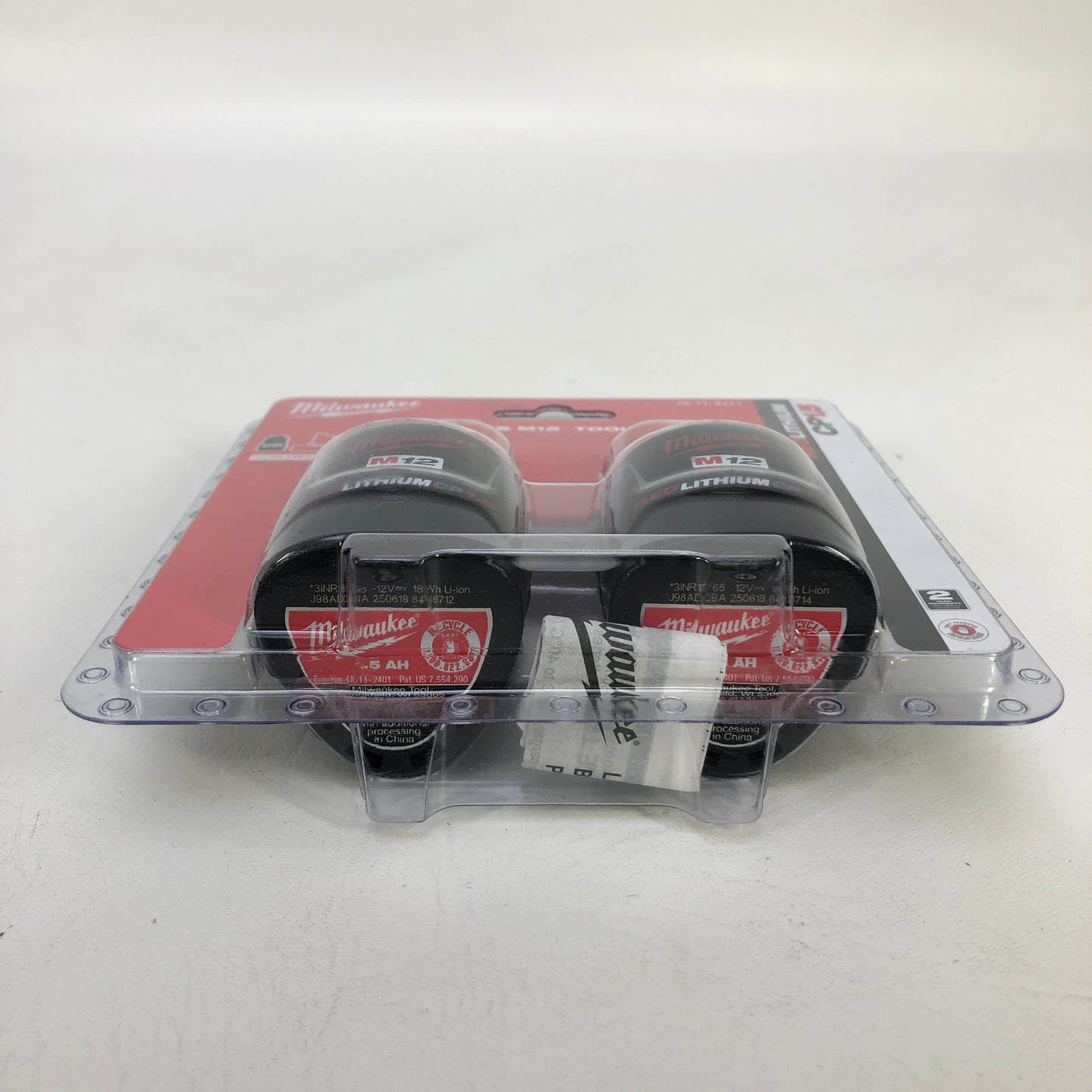 New Milwaukee 48-11-2411 M12 12V Lithium-Ion Compact Battery 2 Pack