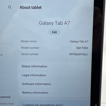 WiFi Only Samsung Galaxy Tab A7 10.4" 64GB Gray SM-T500
