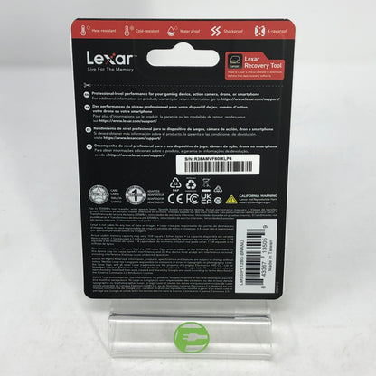 New Lexar Professional Silver Plus 128GB SDXC UHS-I SD Card 255MB/s V30 4K