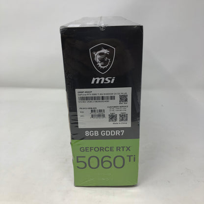 New MSI GeForce RTX 5060 Ti SHADOW 2X OC 8GB GDDR7 Graphics Card