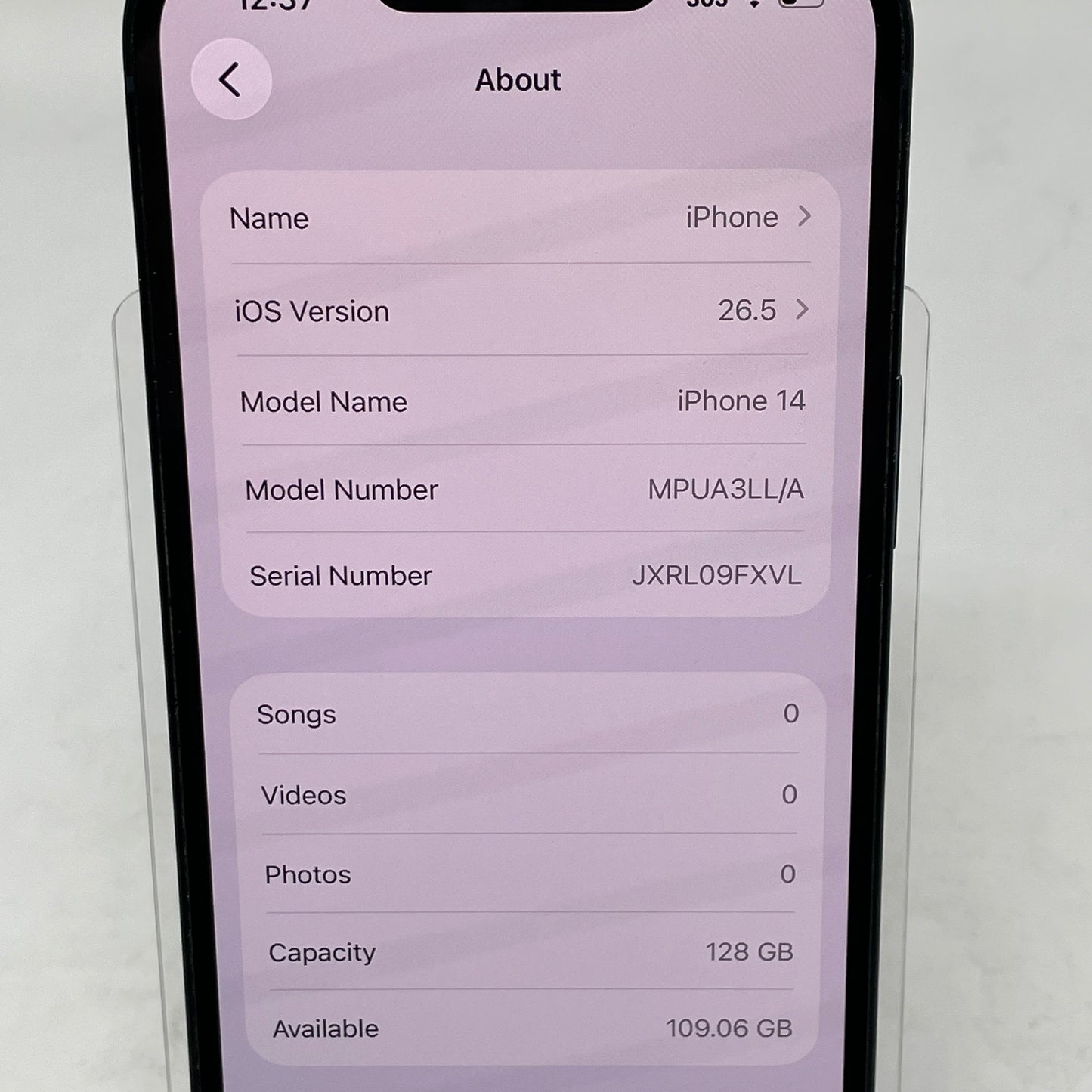 Factory Unlocked Apple iPhone 14 128GB Midnight MPUA3LL/A