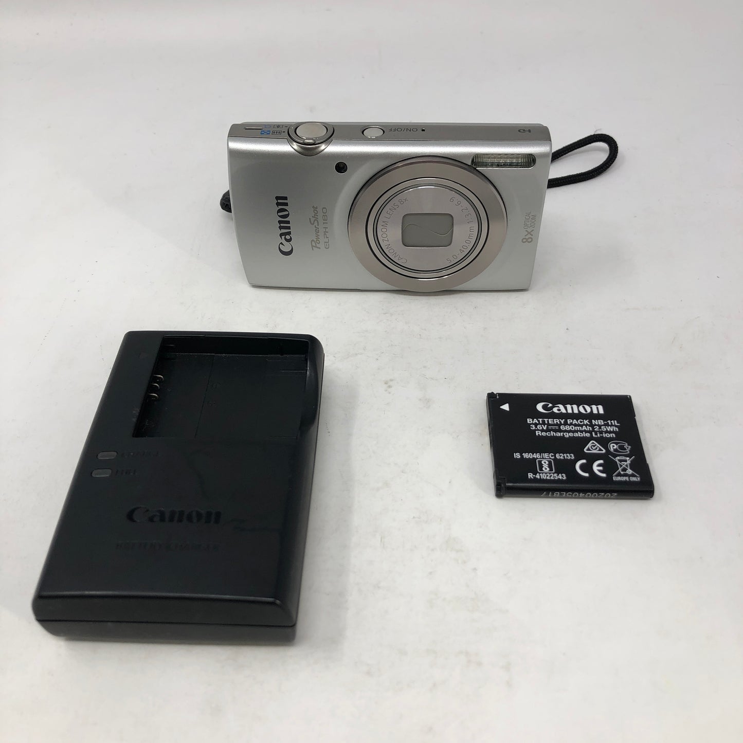 Canon PowerShot ELPH 180 Digital Camera - Silver