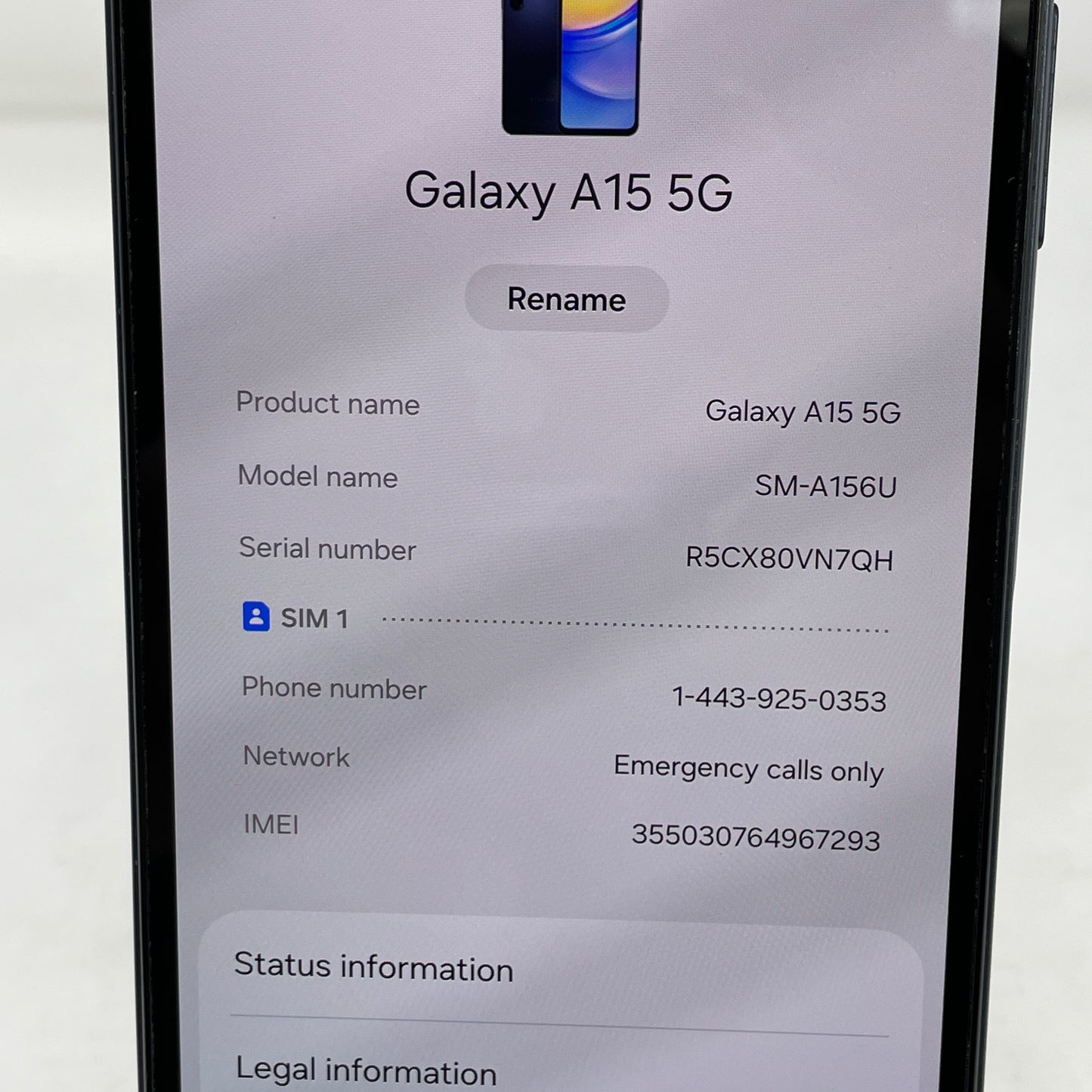 T-Mobile Samsung Galaxy A15 4GB RAM 128GB SM-A156U Blue