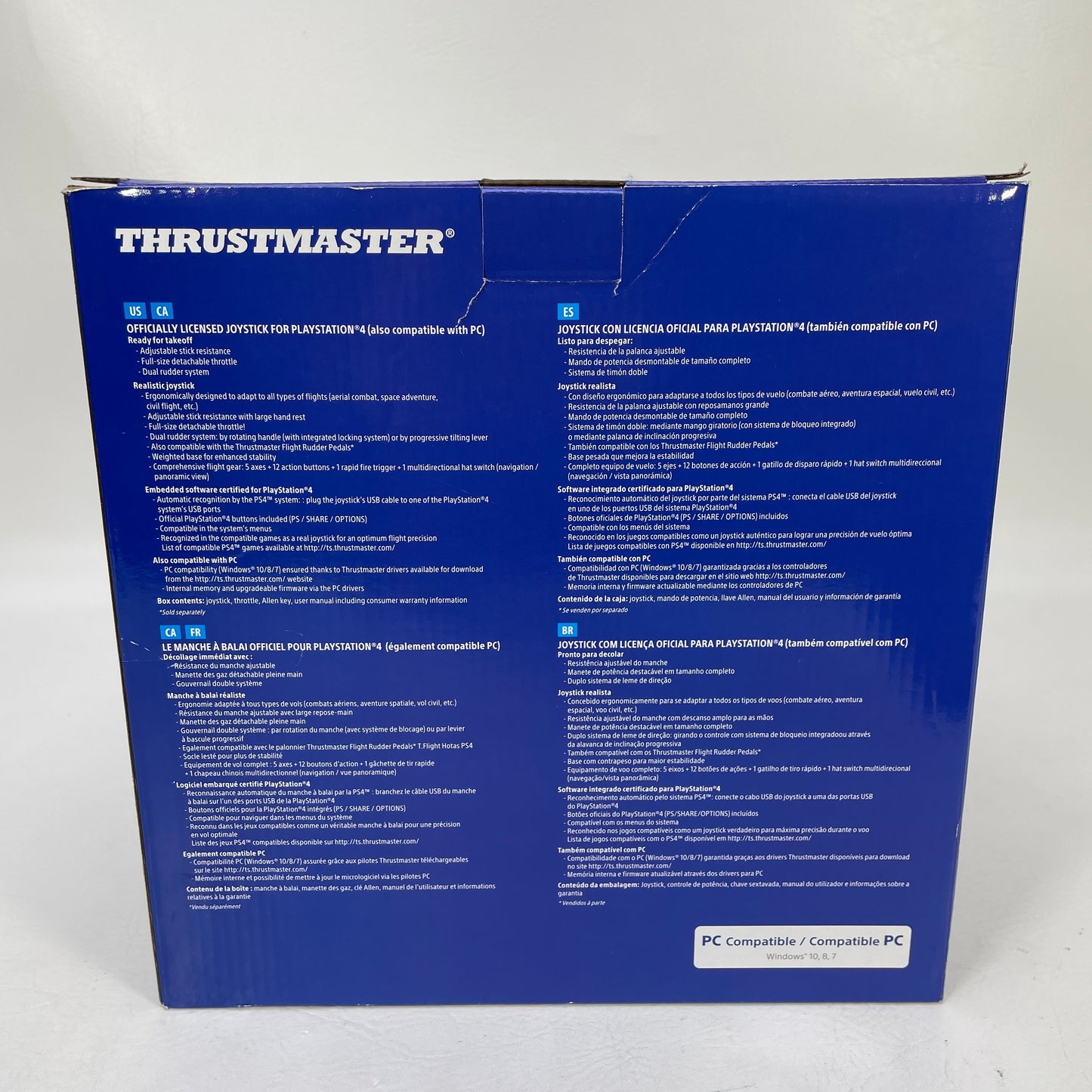 New Thrustmaster T.Flight HOTAS 4 (Sony PlayStation 4 PS4, 2018)