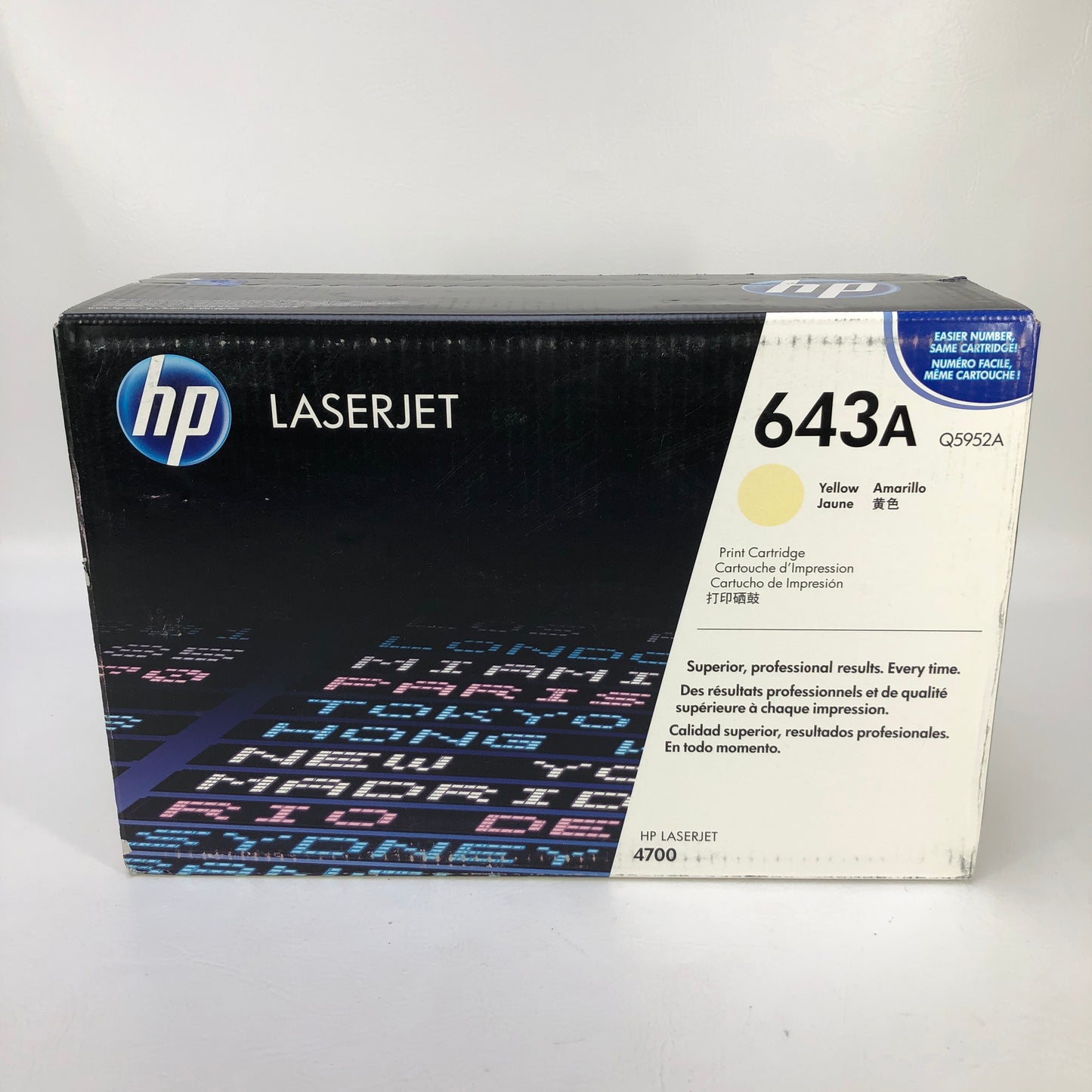 New HP LaserJet 643A Yellow Toner Cartridge Q5952A