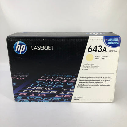 New HP LaserJet 643A Yellow Toner Cartridge Q5952A