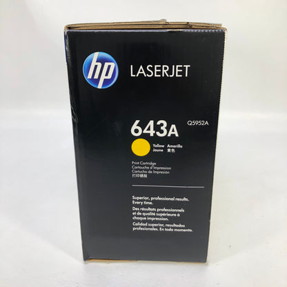 New HP LaserJet 643A Yellow Toner Cartridge Q5952A