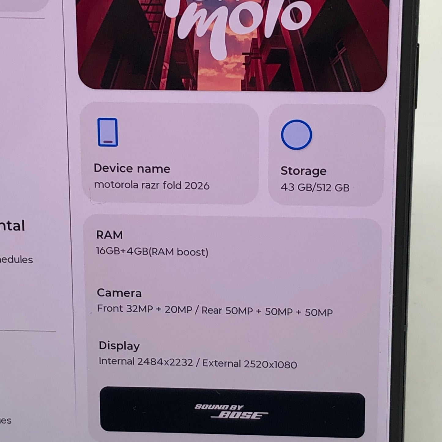 Motorola Razr Fold 2026 512GB 16