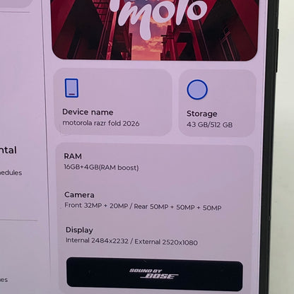 Motorola Razr Fold 2026 512GB 16