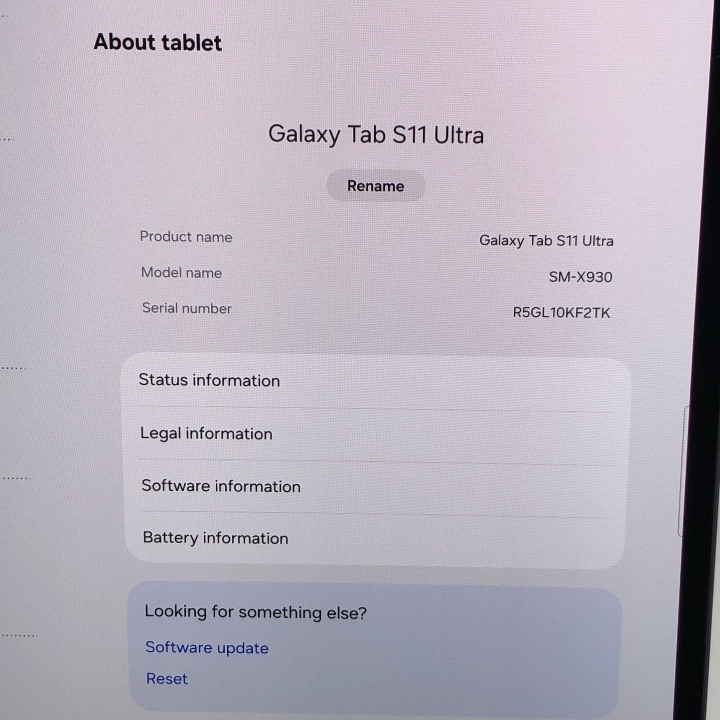 WiFi Only Samsung Galaxy Tab S11 Ultra 14.6" 256GB Silver SM-X930