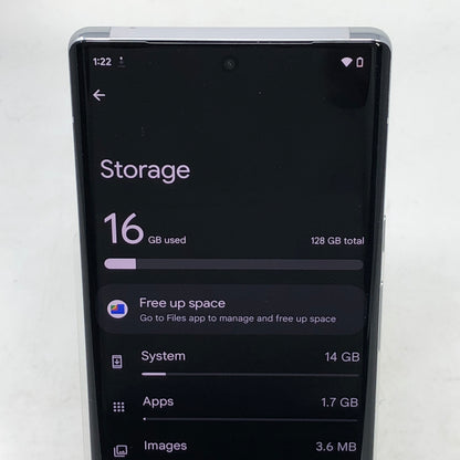 AT&T google Pixel 6 Pro 128GB Cloudy White GA03141-US