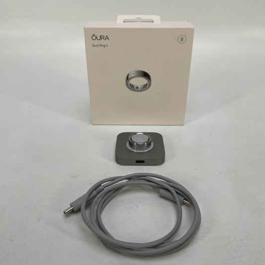 Oura Ring 4 Size 8 Activity Tracker Sliver JZ90-54217-08