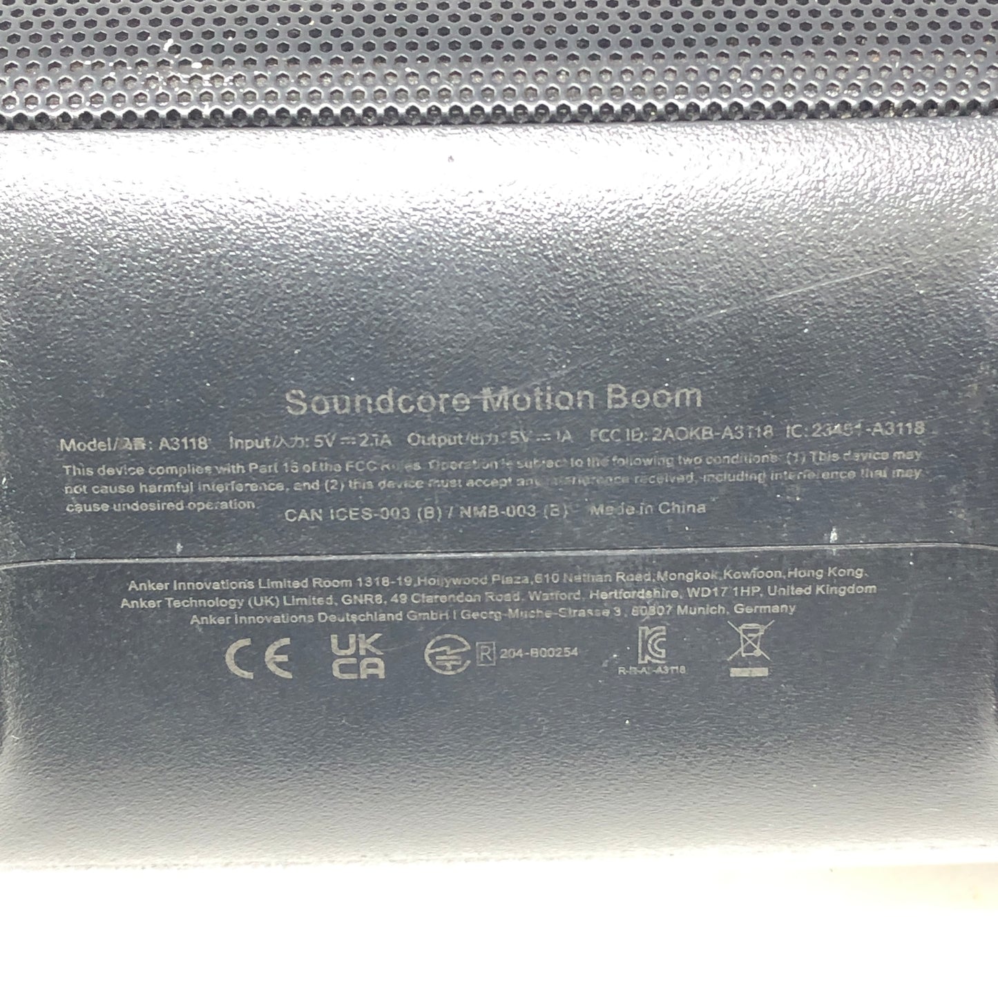 Anker Soundcore Motion Boom Portable Bluetooth Speaker Black A3118