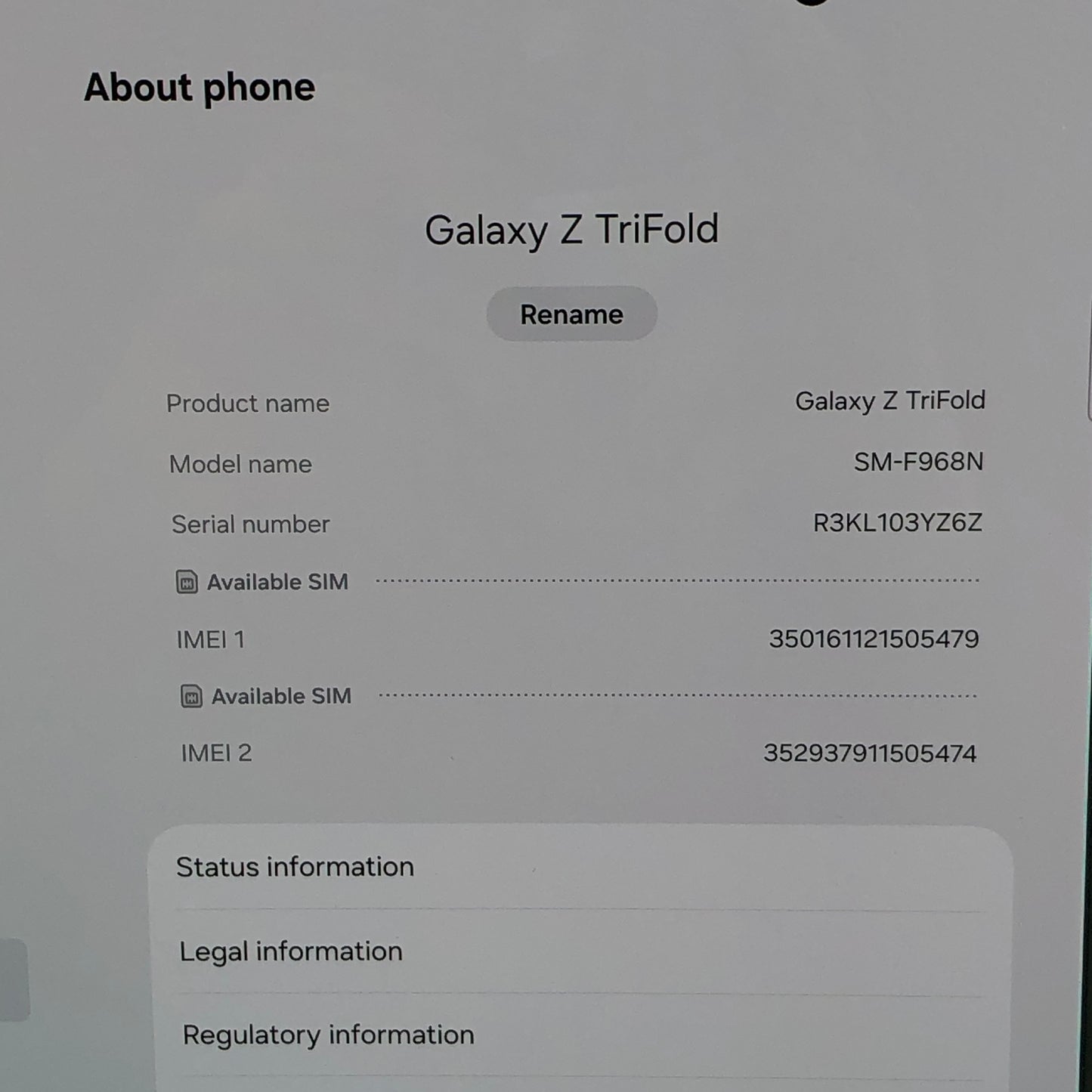 Samsung Galaxy Z Trifold-512GB-Crafted Black