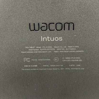 WiFi Only Wacom Intuos Black CTL-6100WLK0