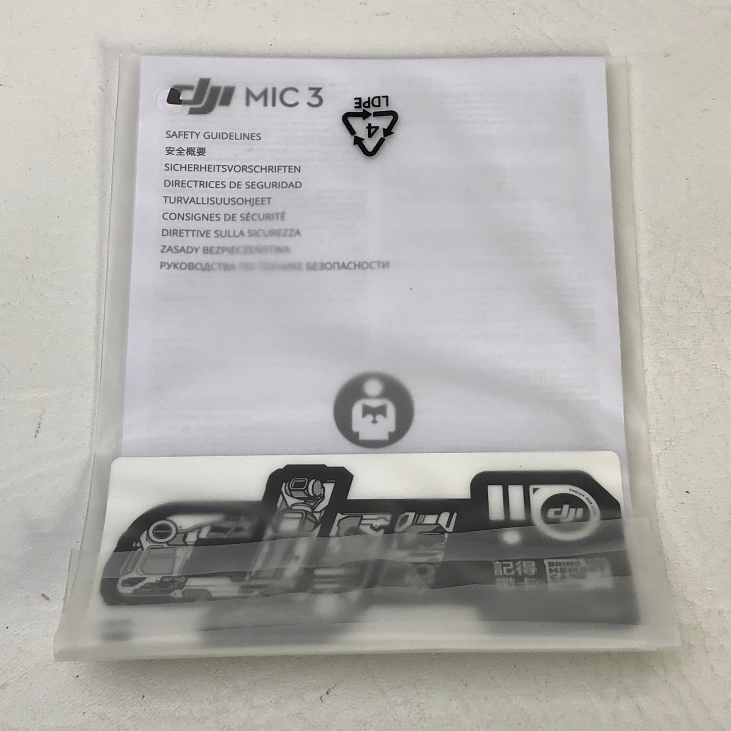 DJI Mic 3 20Hz - 20kHz 2-Person Compact Wireless Microphone Recorder CP.RN.00000480.02