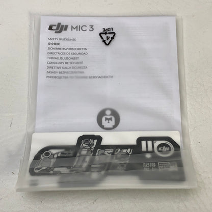 DJI Mic 3 20Hz - 20kHz 2-Person Compact Wireless Microphone Recorder CP.RN.00000480.02