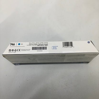 New HP 746 Cyan DesignJet  Ink Cartridge P2V80A